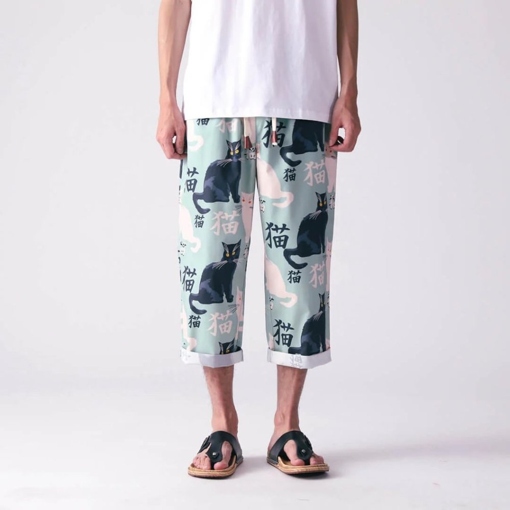 NWT Kidoriman Nekokiti Baggy Samurai Sweatpants